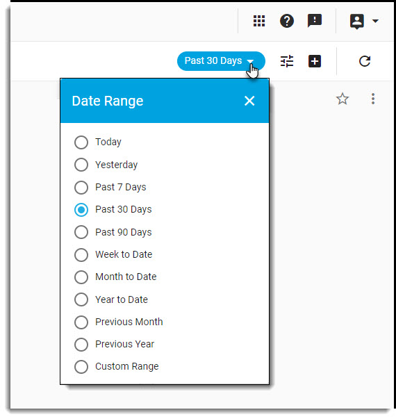 Date Range Filters Intouchintelligence